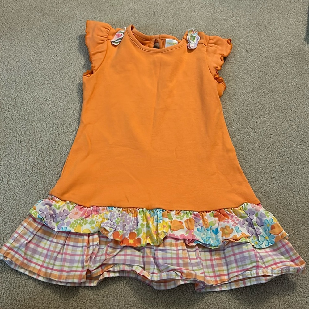 orange patterned Gymboree dress